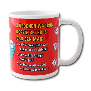 Funny mok Koffie beter dan man