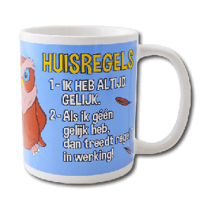 Funny mok Huisregels