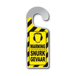 Deurhanger Warning snurkgevaar
