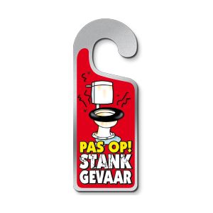 Deurhanger Pas op! Stankgevaar