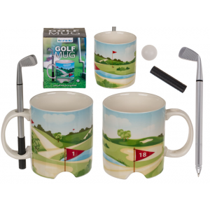 Golfmok met golfclubpen