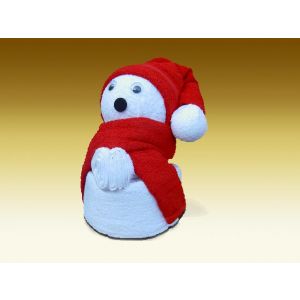 Towel dolls Kerstbeer groot